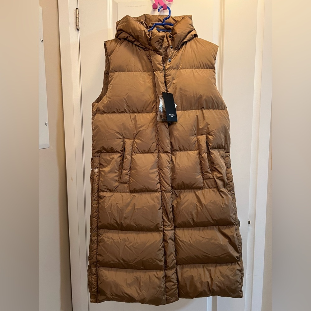WEEKEND MAX MARA Down-padded long vest size 8 brand new